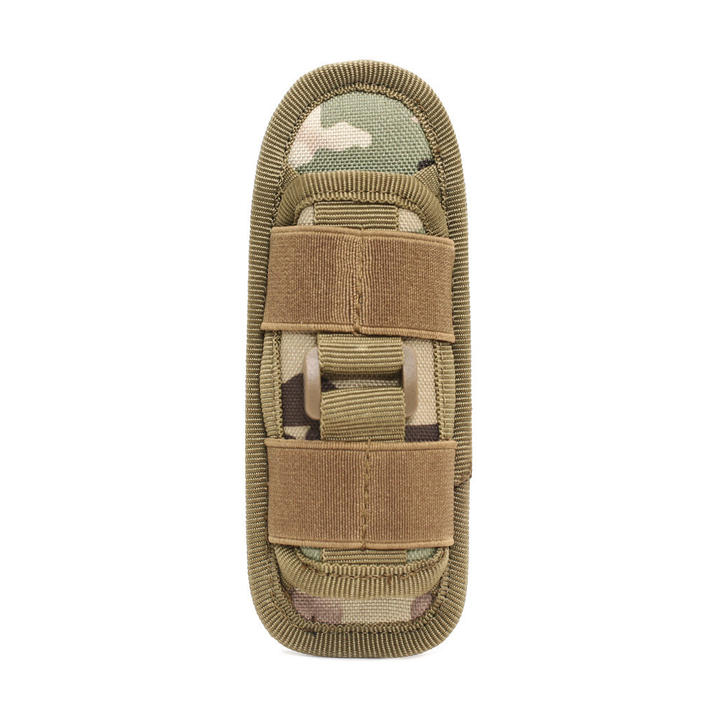 Molle Flashlight Pouch 360 Degrees Rotatable Torch Case Outdoor Belt Holster