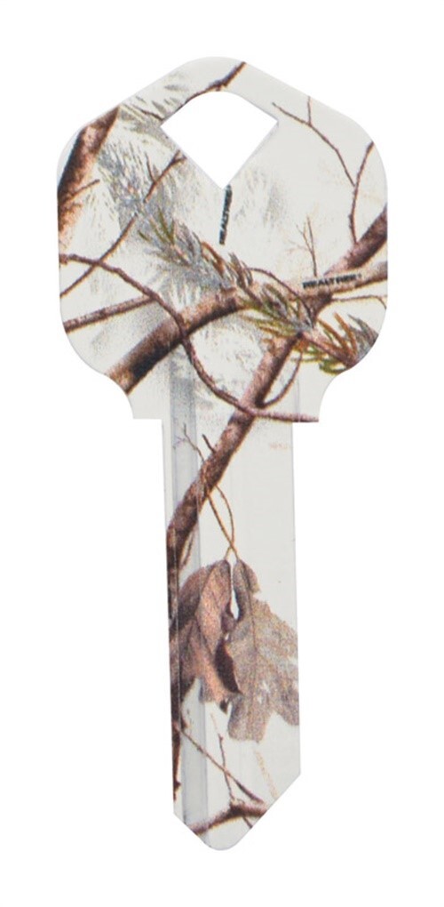 Hillman 713157 Realtree Snow KW1 House/Office Blank Key #66 (Pack of 6)