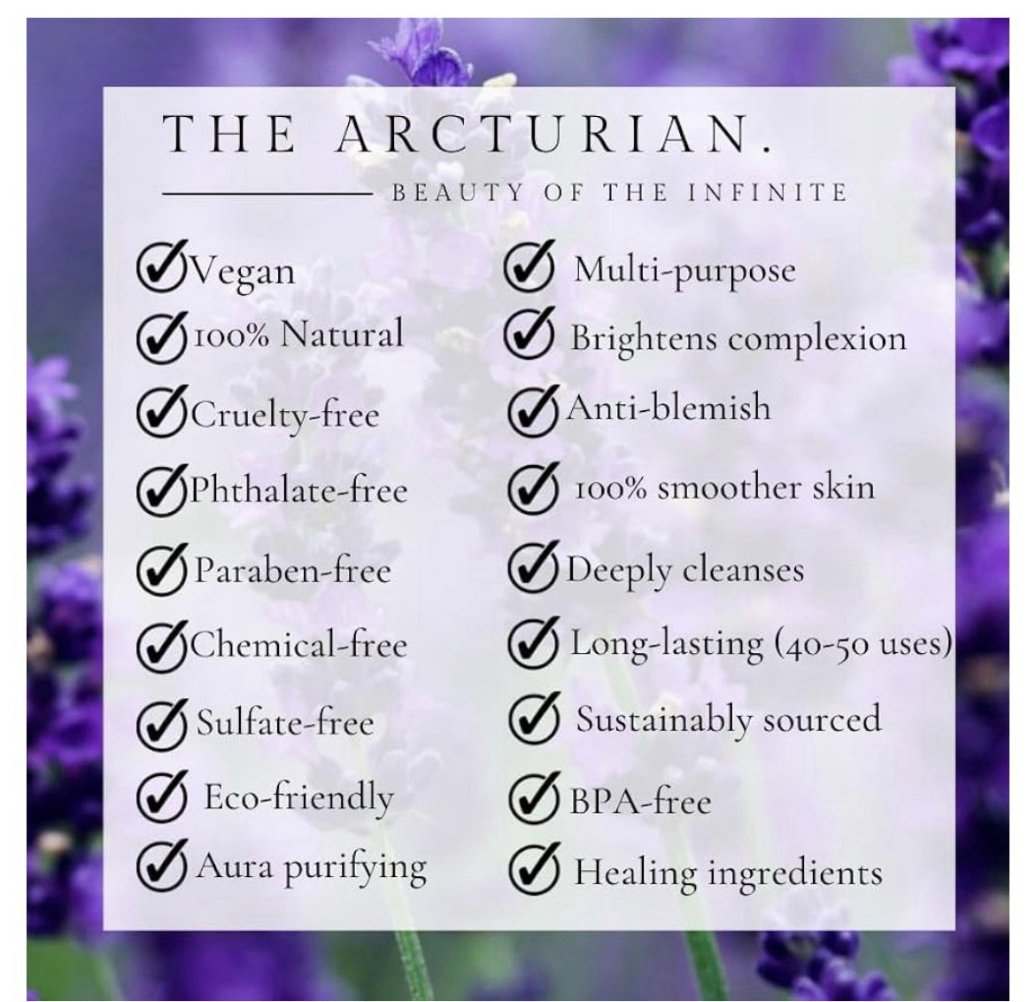 The Arcturian Whipped Soap & Scrub Luscious Lavender Face/Body Free Shipping