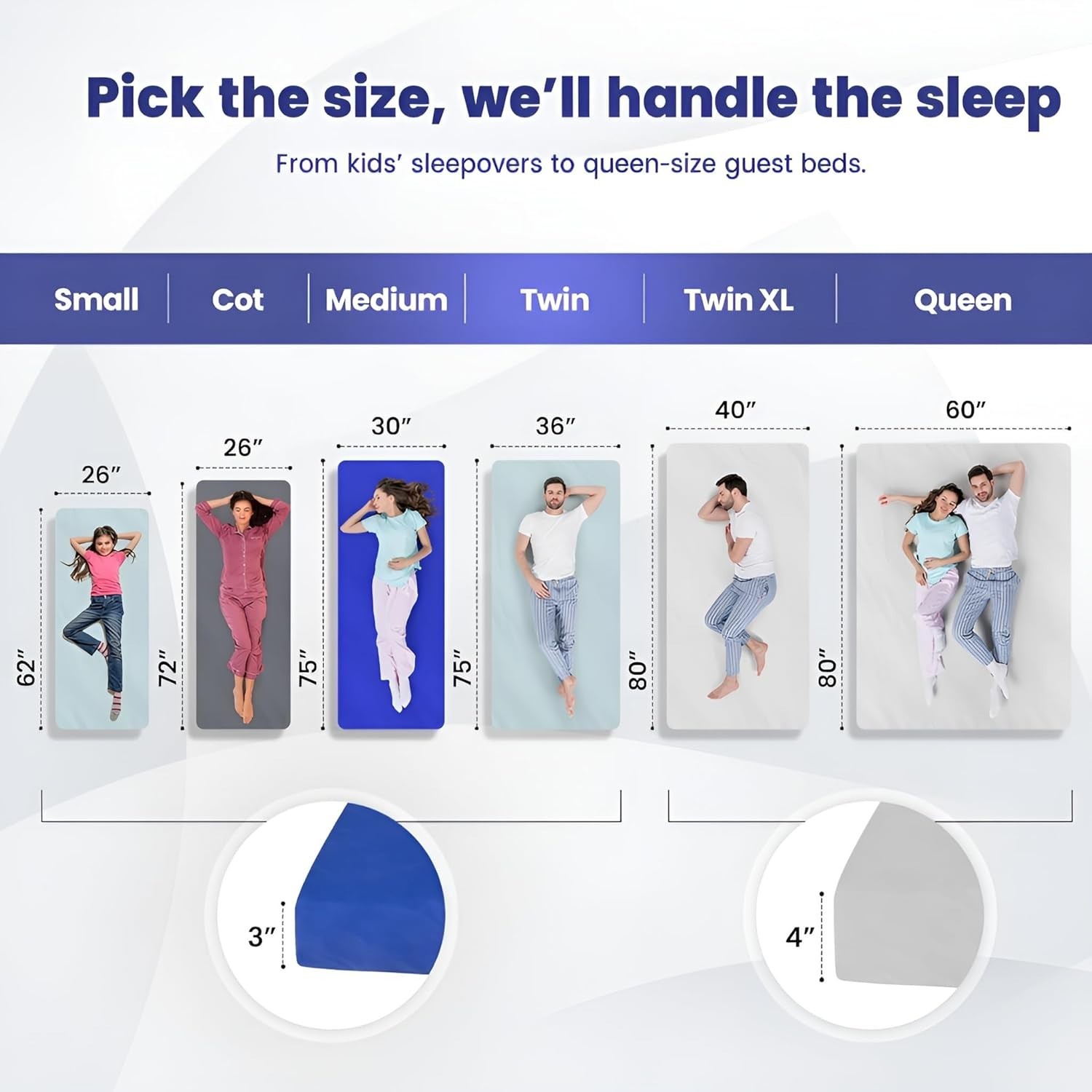 Matrix AirCell Memory Foam Camping Mattress Pad