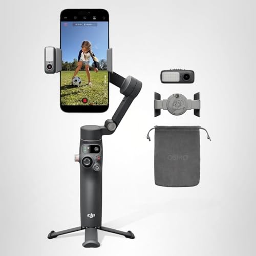DJI Osmo Mobile 8 Advanced Tracking Combo Gimbal Stabilizer for Phone, black