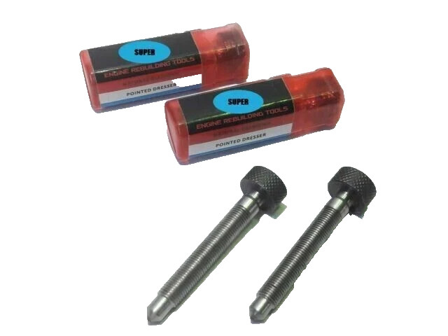 2 pcs BLACK & DECKER DIAMOND DRESSER VALVE SEAT STONE CRYSTAL POINT 3/8" X 24
