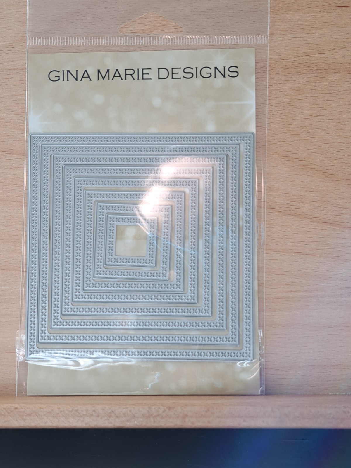 825 Gina Marie Designs Nested Nesting X Stitched Square Craft Cutting Dies