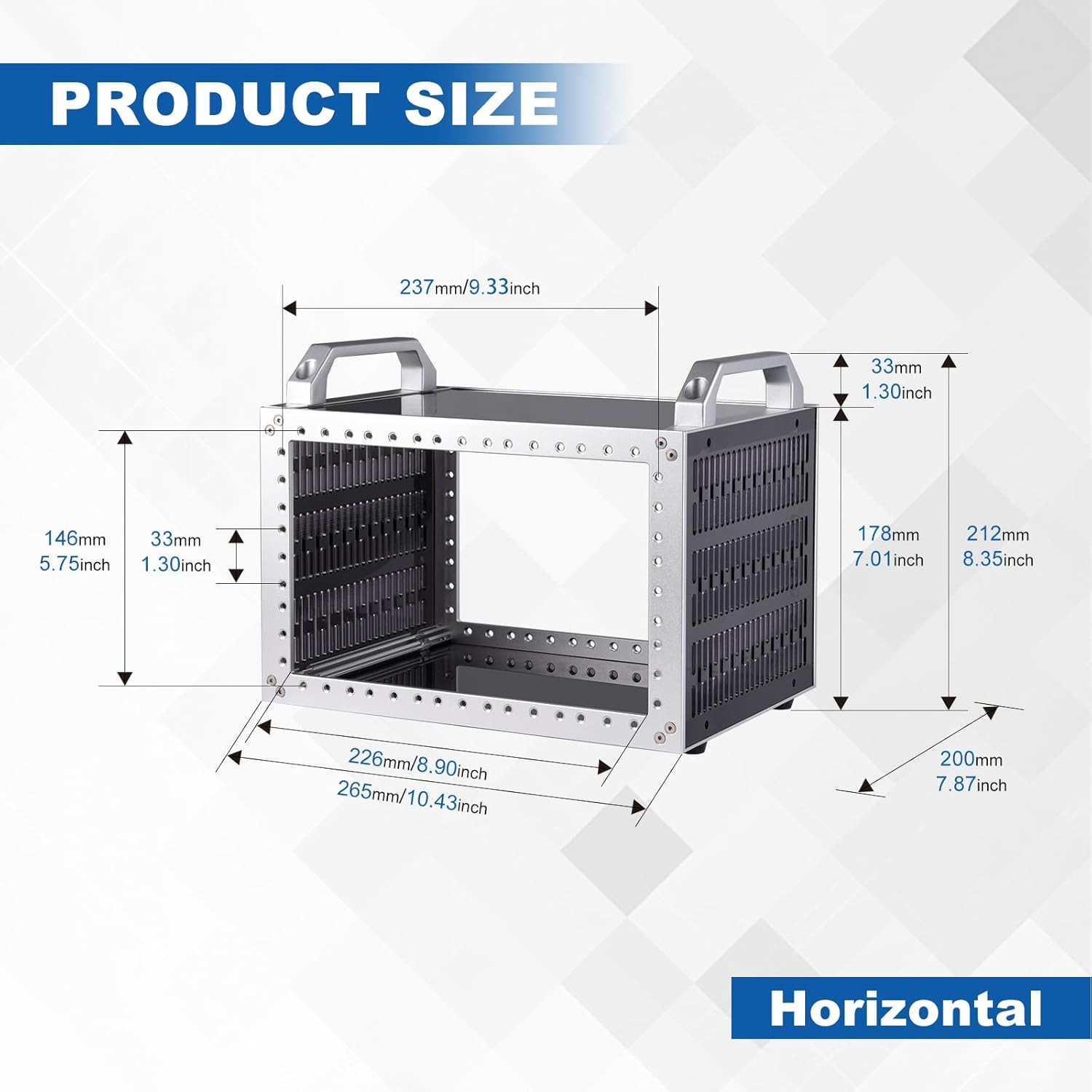 Deskpi Rackmate TT Mini Server Cabinet for Mini PC, Network, Servers, Audio, and