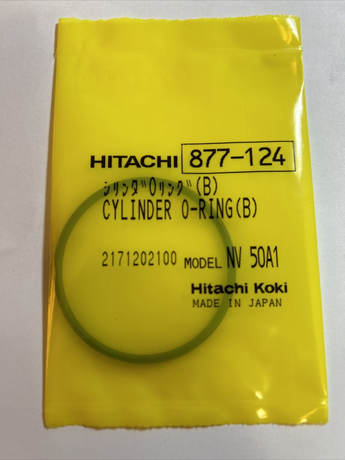 HITACHI 877-124 CYLINDER O-RING (B) NV50A1 METABO NEW NIB