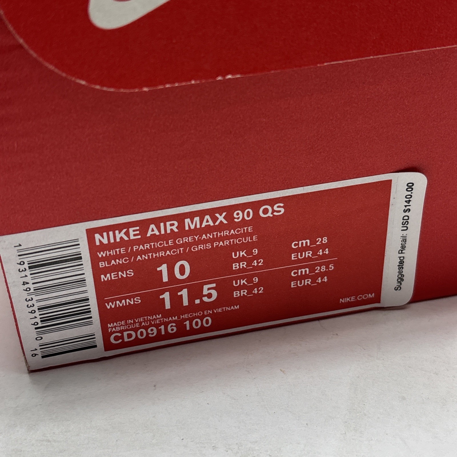 Air Max 90 Retro QS ‘Python’ 2019 Size 10 - New With Box