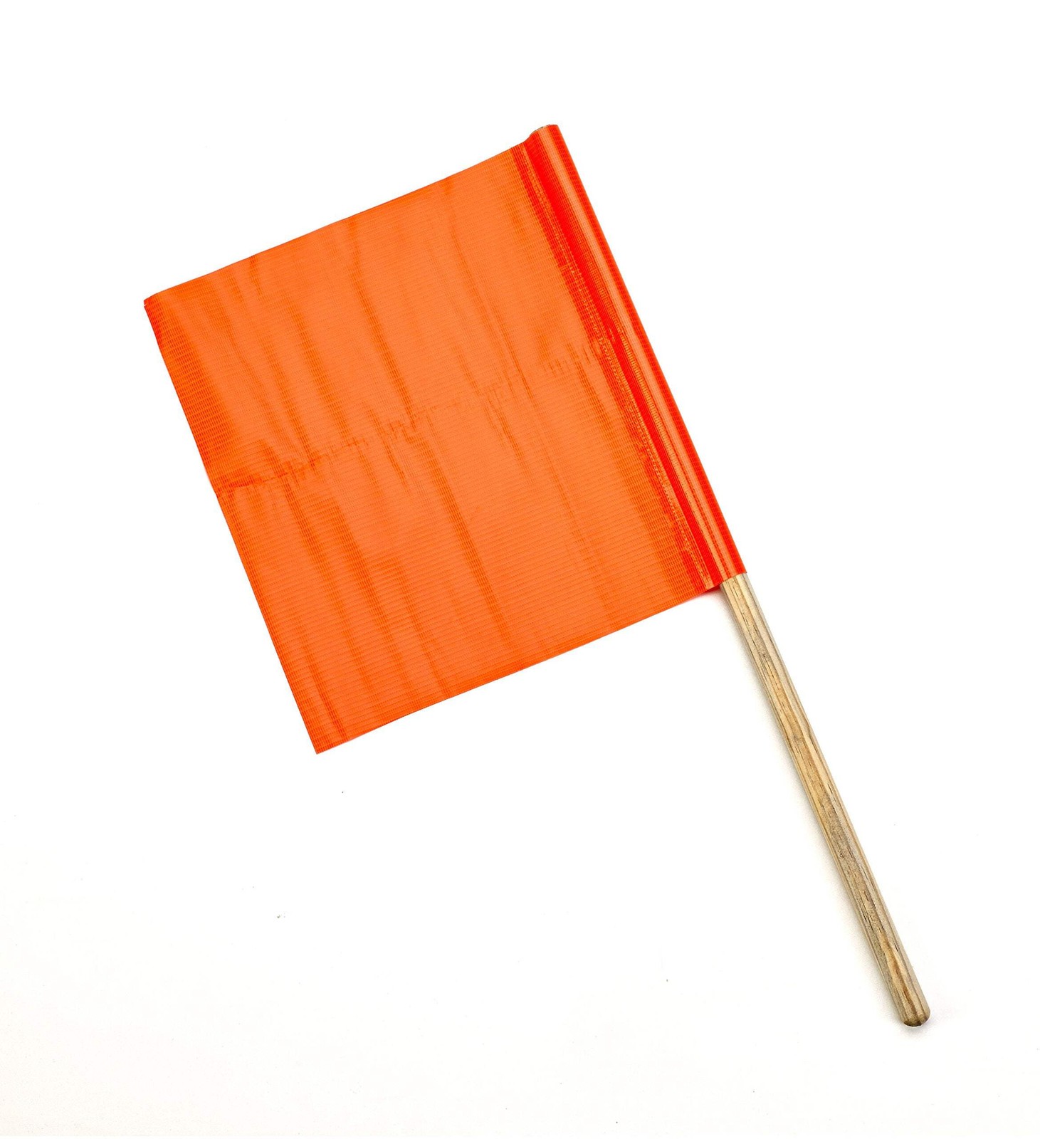 Mutual Industries 14994-27-18 Vinyl Highway Safety Flags, Orange, 18" x 18" x 27