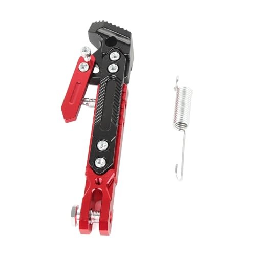 Motorcycle Foot Side Support Stand Universal Adjustable Aluminum Alloy Tripod