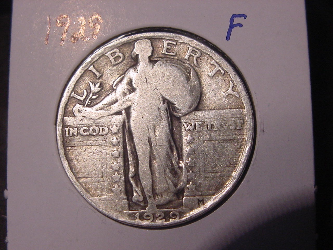 1929 STANDING LIBERTY QUARTER F FINE POPULAR DATE ORIGINAL COIN SHIPS FREE