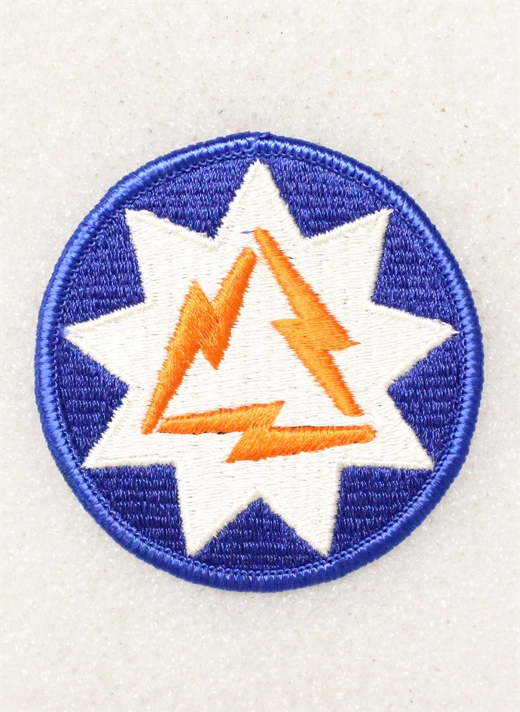 Army patch 5206 - 93rd Signal Bridge w/merrowed edge