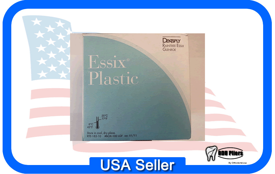 ESSIX A+ VACUUM FORMING SHEETS 5" Retainer SQUARE .040" 1 mm Box 100 / 0769-15