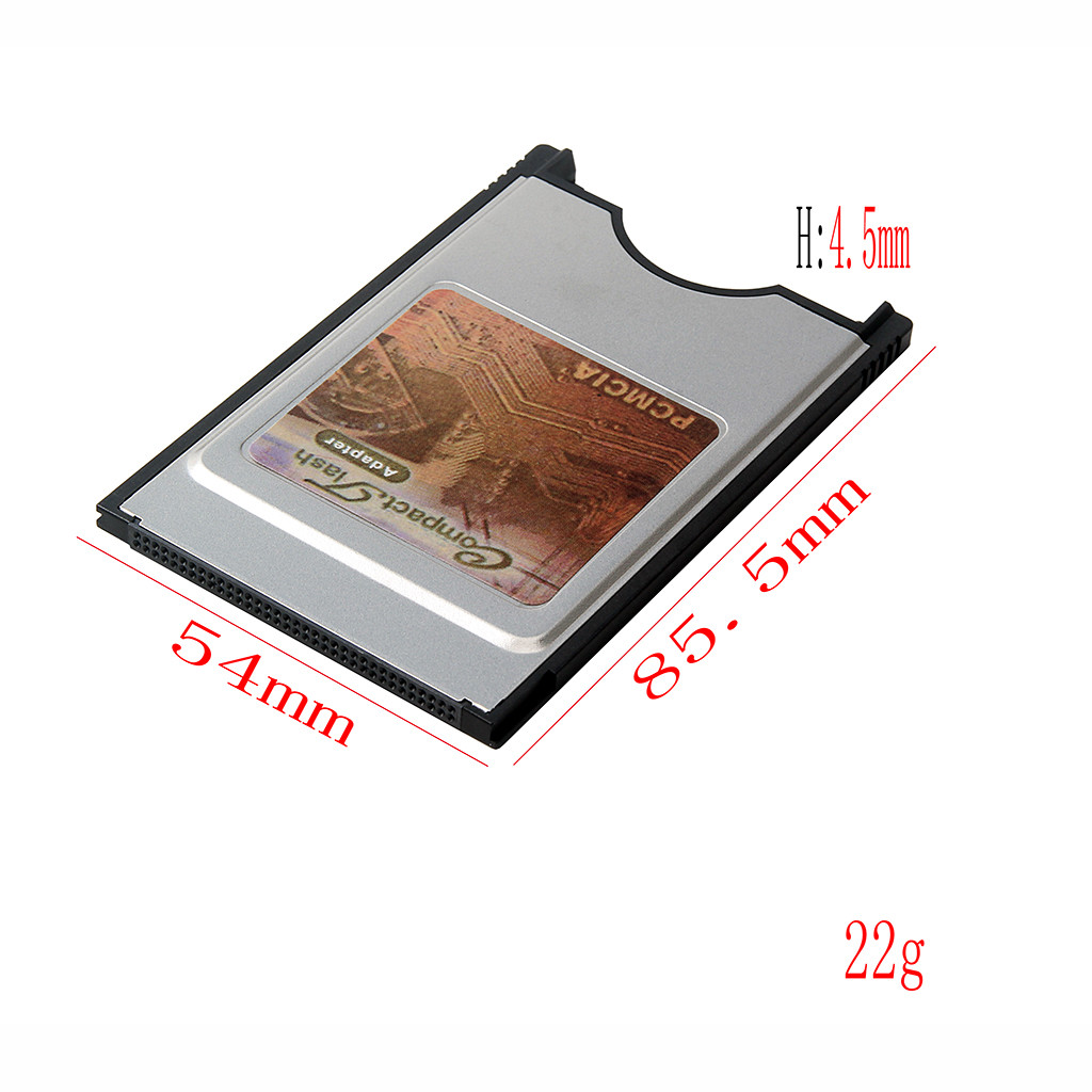 CF Compact Flash Card Reader Adapter Converter to PC Laptop PCMCIA
