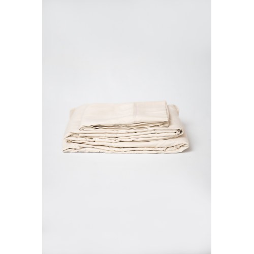 PA 4-Piece Cream Microplush and Bamboo Queen Hypoallergenic Sheet Set