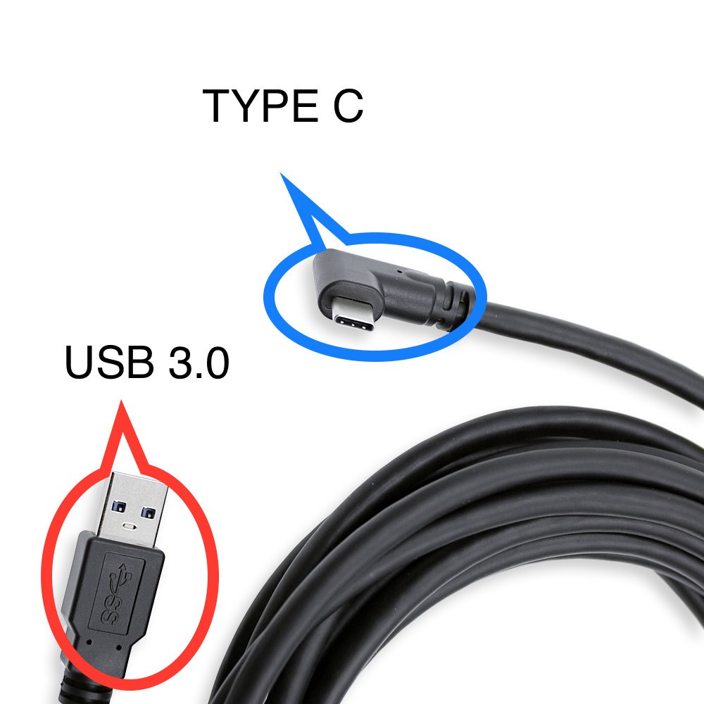 5M VR Glasses Data Cable Type-C Power Cable for Meta Quest 2/3/3S/Pro VR