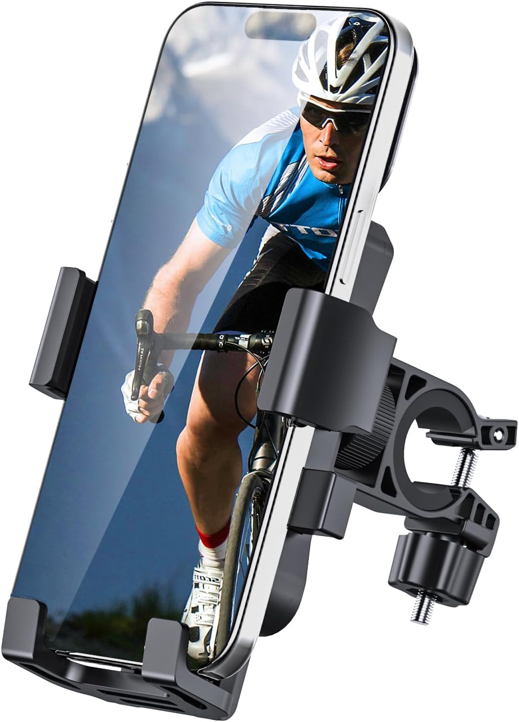 Bike Phone Mount Holder – Secure Handlebar Mount for 4.5-6.8" Smartphones
