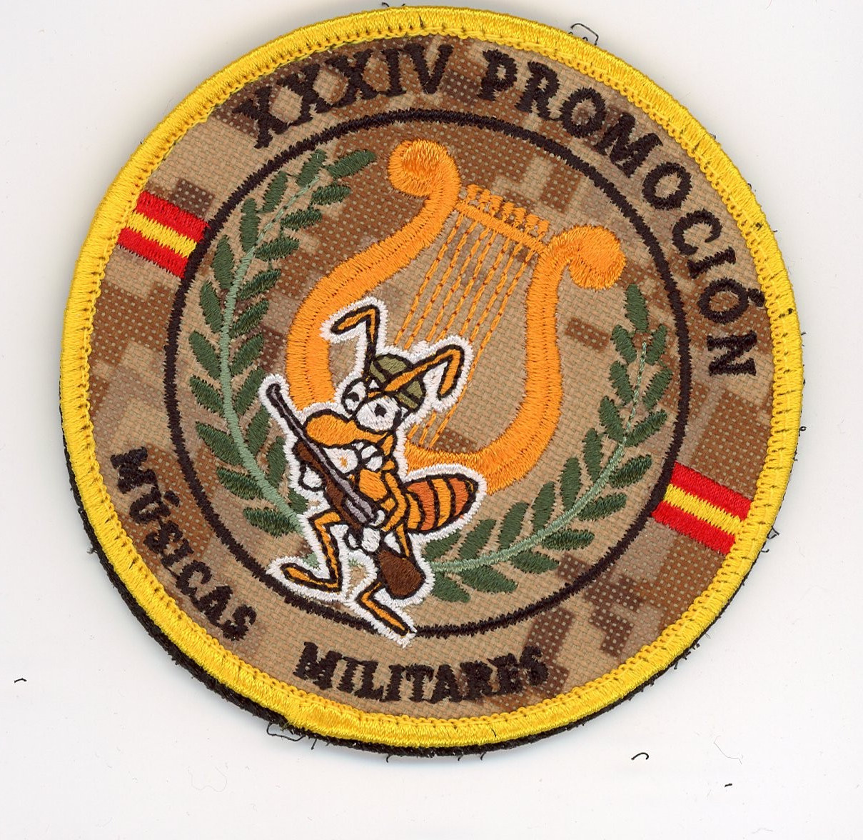 PATCH SPAIN  ARMY MILITARY BAND XXXIV CLASS VEL BACK PARCHE