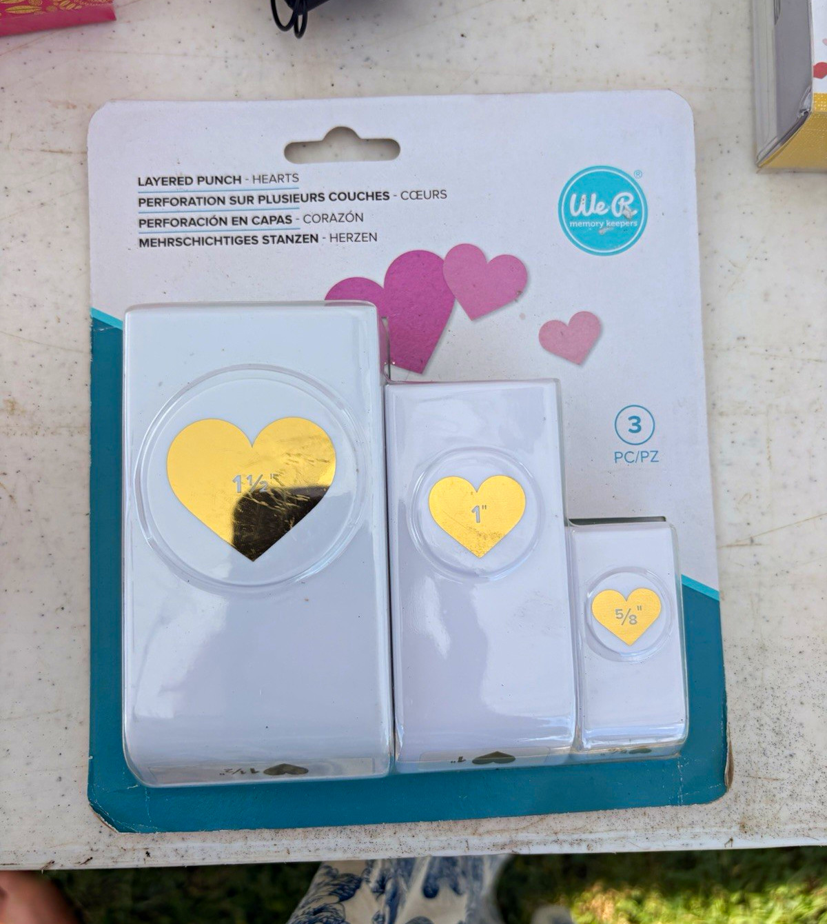 We R Memory Keepers Layered Heart Punch Set 3pc Less Than 1" 660308