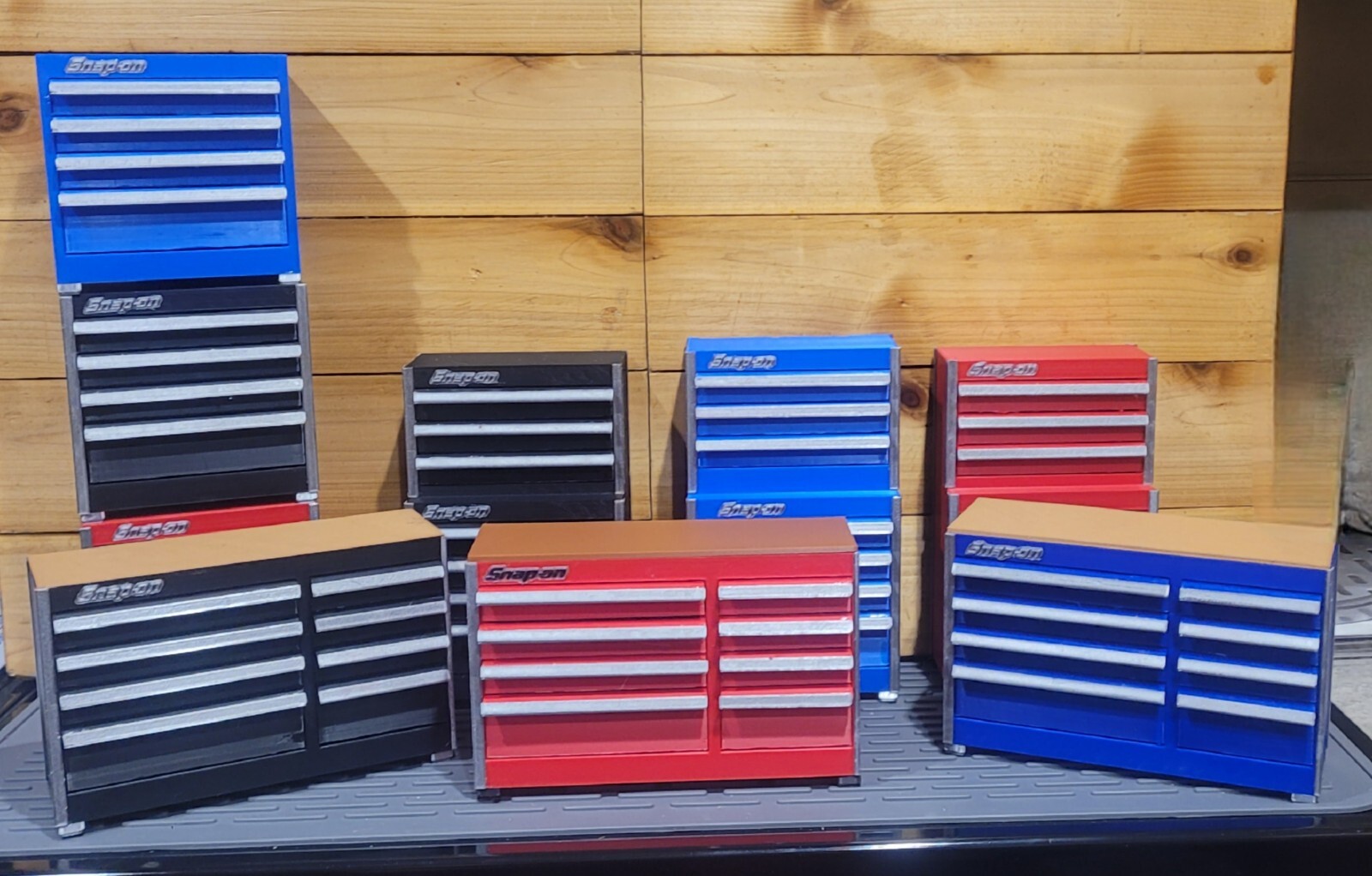 HAND CRAFTED - Novelty Mini Toolbox "Snap On" WORKING DRAWERS