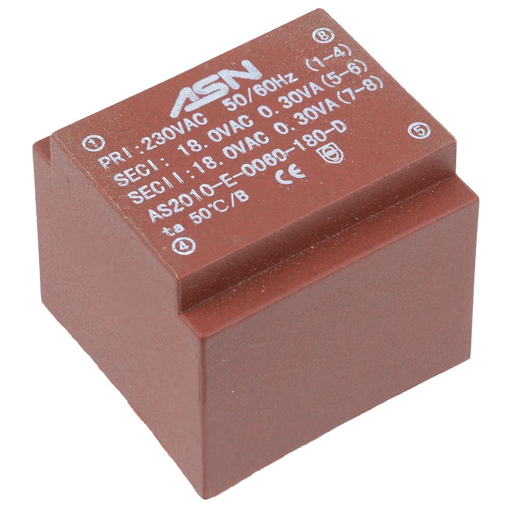 0-18V 0.6VA 230V Encapsulated PCB Transformer