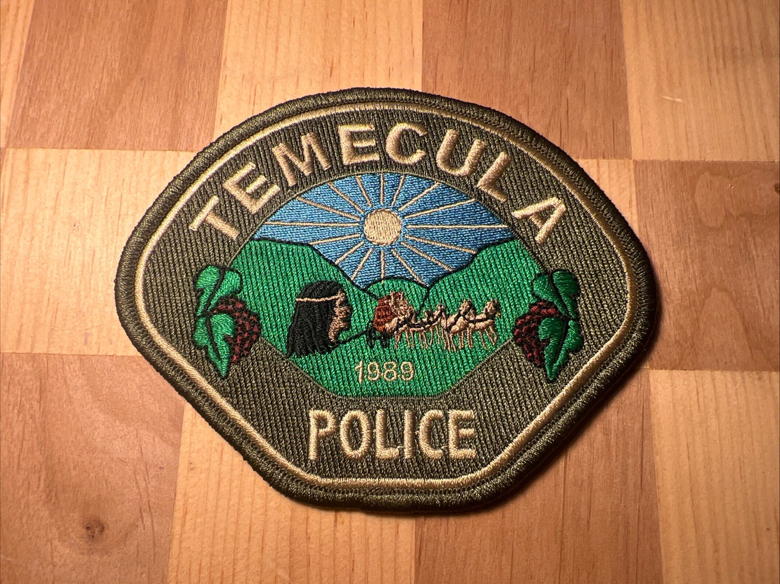 Temecula Riverside County California police patch