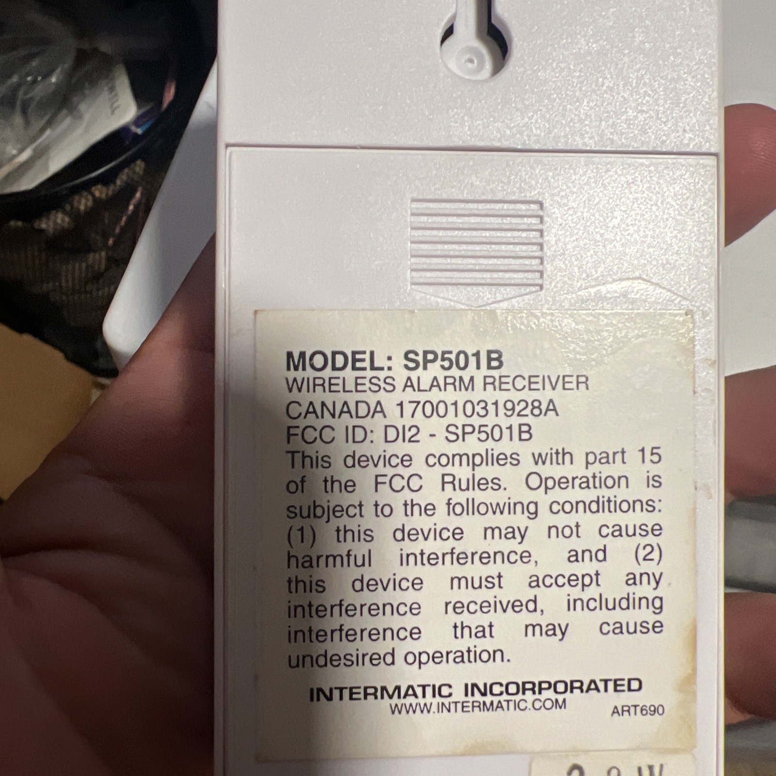 Intermatic Home Security Add-On Remote Siren SP501B