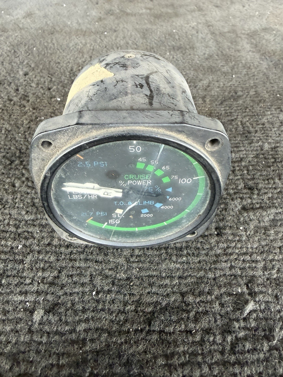 Cessna C662020-0109 Fuel Flow Indicator Gauge United Instruments Core Repair