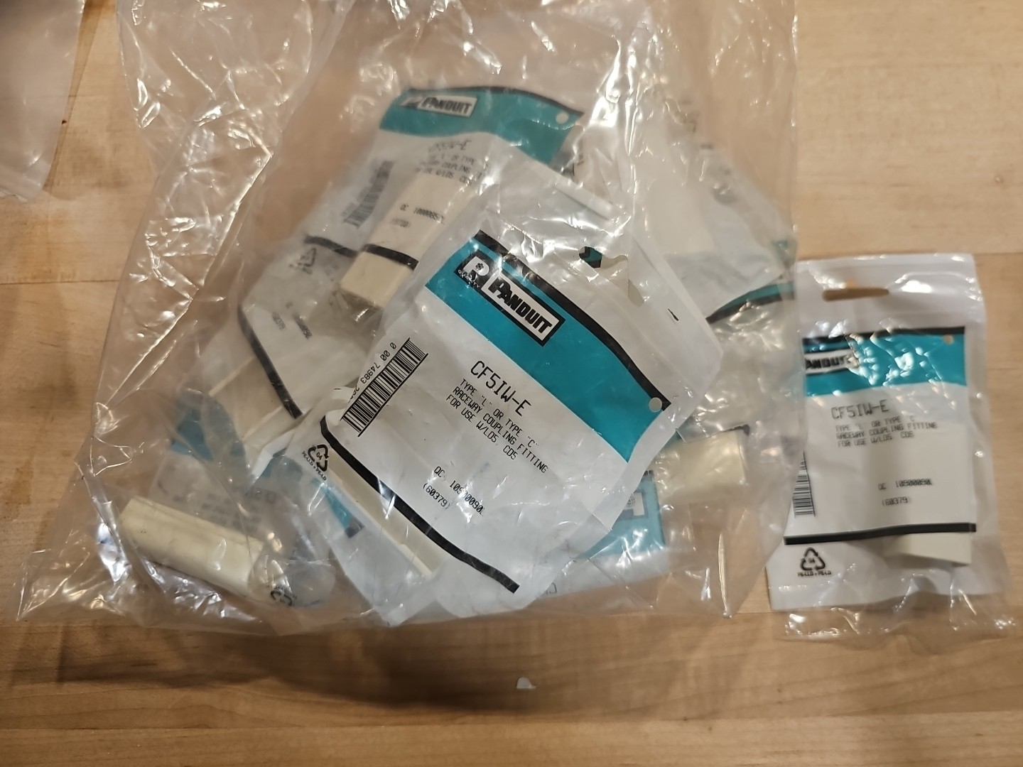 PANDUIT CF5IW-E  Raceway Coupling Fitting  Lot Of 18