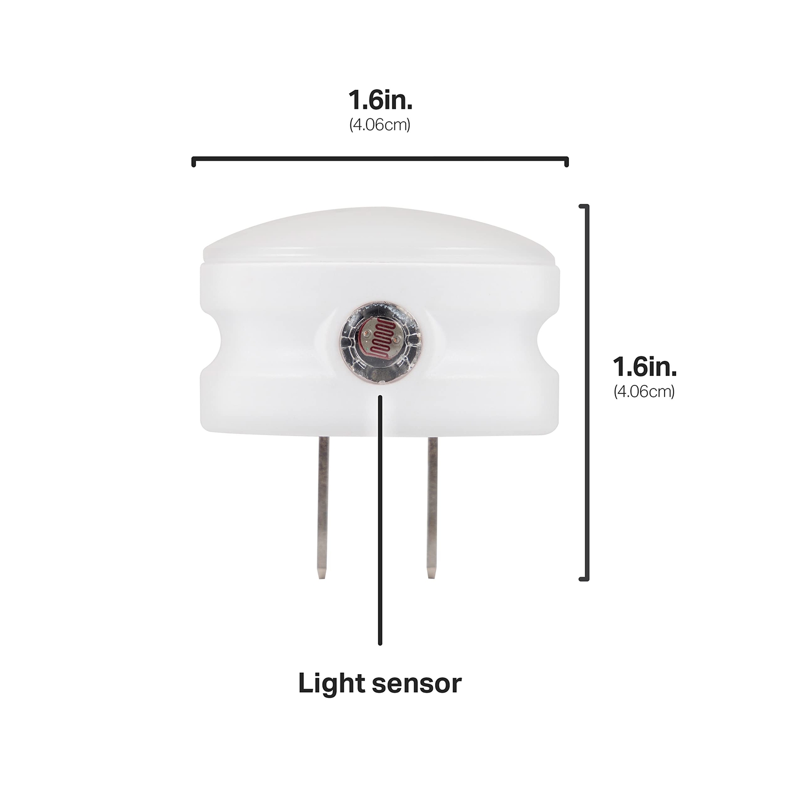 Mini Led Night Light Plugin Dusk To Dawn Sensor Warm White Compact Ambient Light
