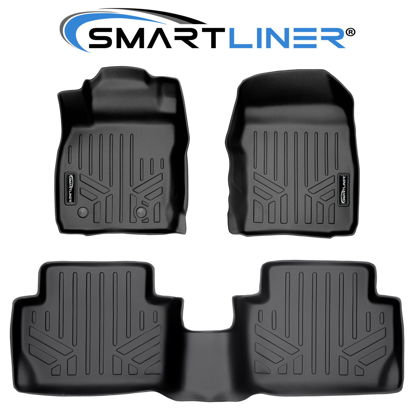 SMARTLINER Custom Fit Floor Mats Liner Set OEM TPE 2018-2021 Ford EcoSport US