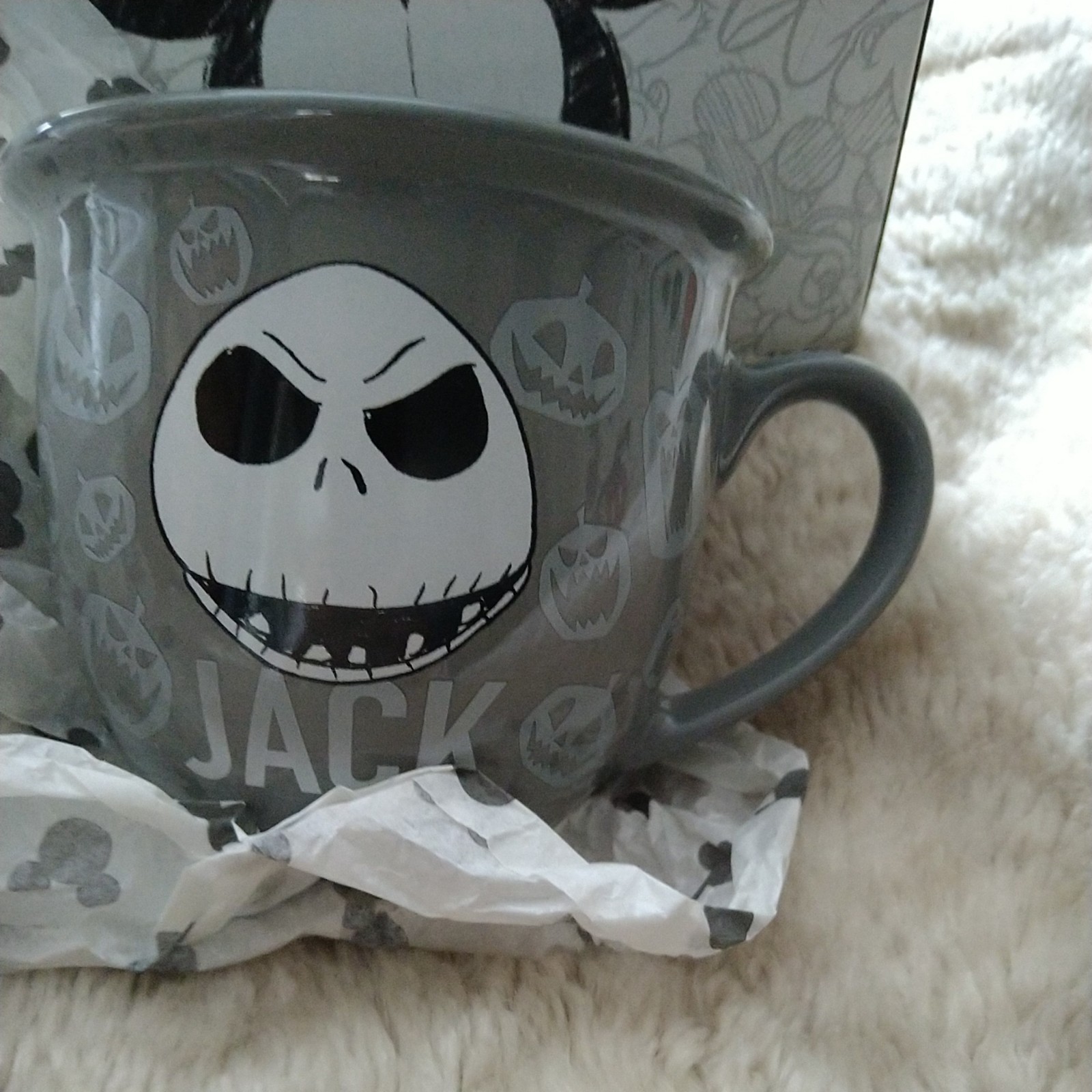 Jack Skellington Mug Disney Nightmare Before Christmas Cup Ceramic Gothic VGC