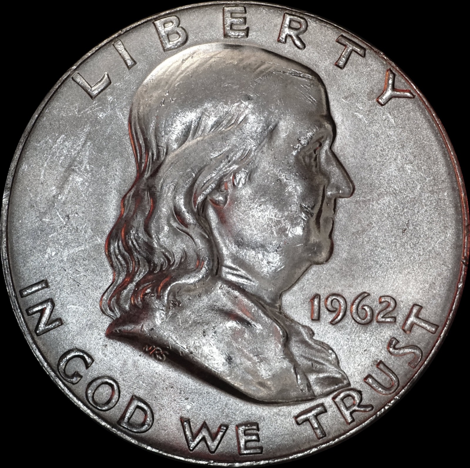 1962-D Franklin Silver Half Dollar Unc, Multiple coins ship free, 148