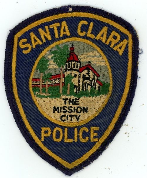 CALIFORNIA CA SANTA CLARA POLICE NICE SHOULDER PATCH SHERIFF OLD BACKING