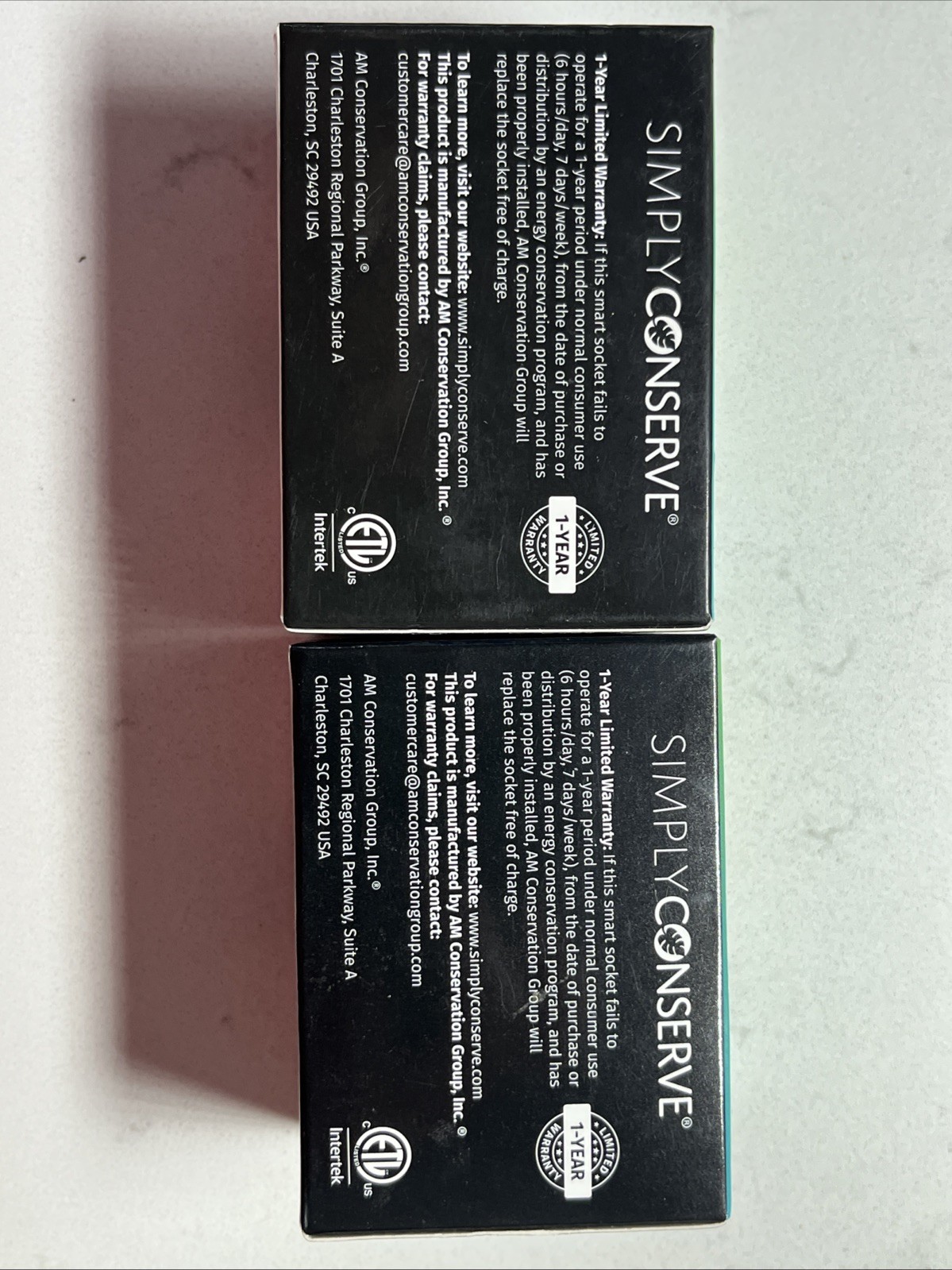 NEW 2 Pack Simply Conserve WiFi & BLE Enabled Smart Socket For Alexa & Google