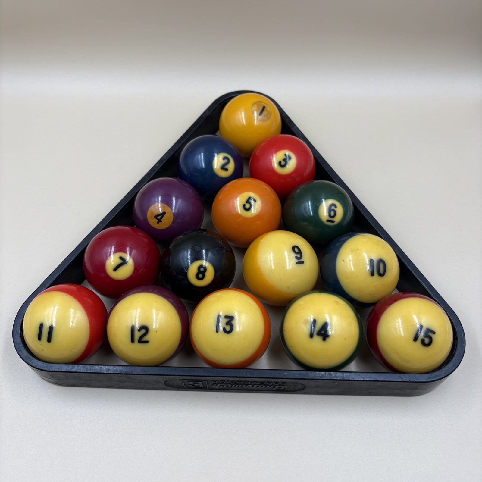 Vintage Aramith Belgian Billiard Balls Complete Mixed Set 2 1/4"