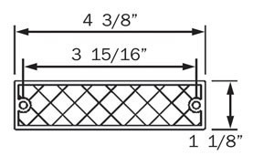 (4) Amber Thinline Self Adhesive/Screw Mount Reflectors, Optronics, RE-15 series
