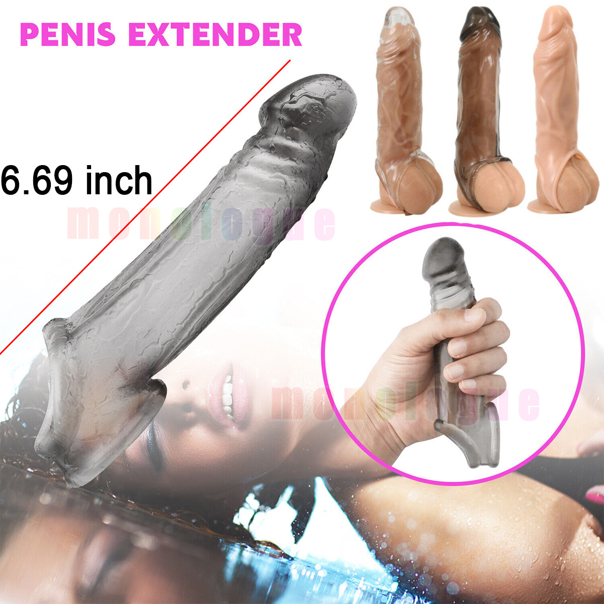 Penis-Sheath-Male-Penis-Sleeve-Girth-Reusable-Condoms-Extender-Enlarger-Enhancer
