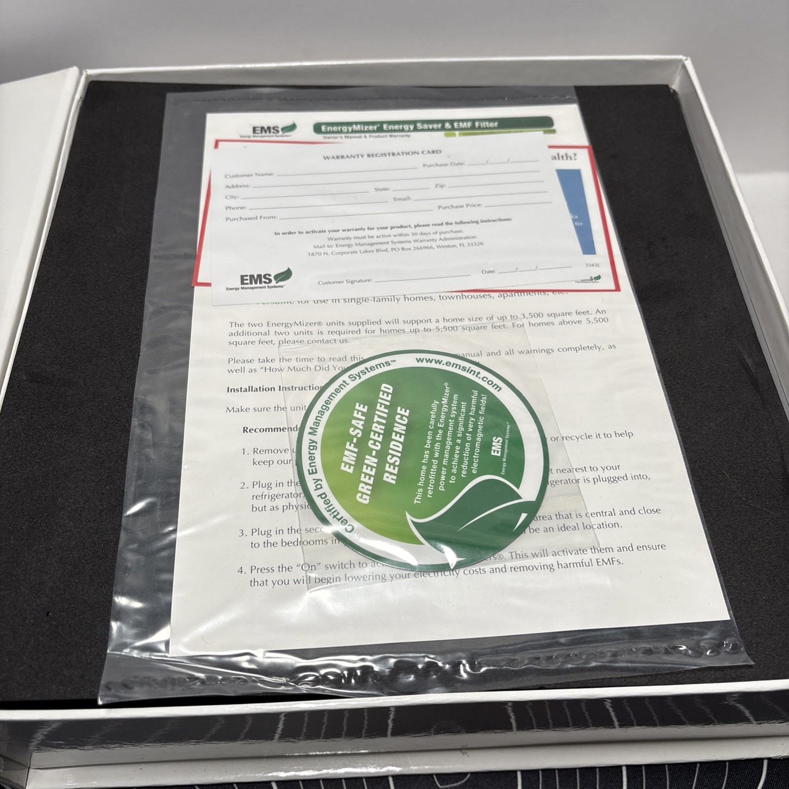 EMS Energymizer HM100 Energy Saver & EMF Filter