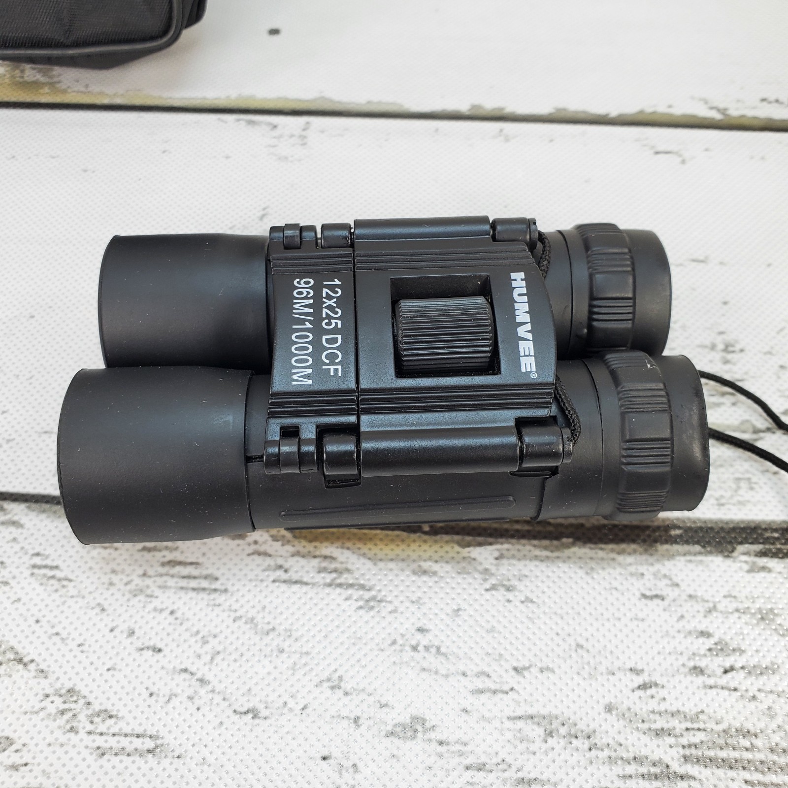Humvee Compact Binoculars 12x25 DCF 96M/1000M 4" With String Read Description