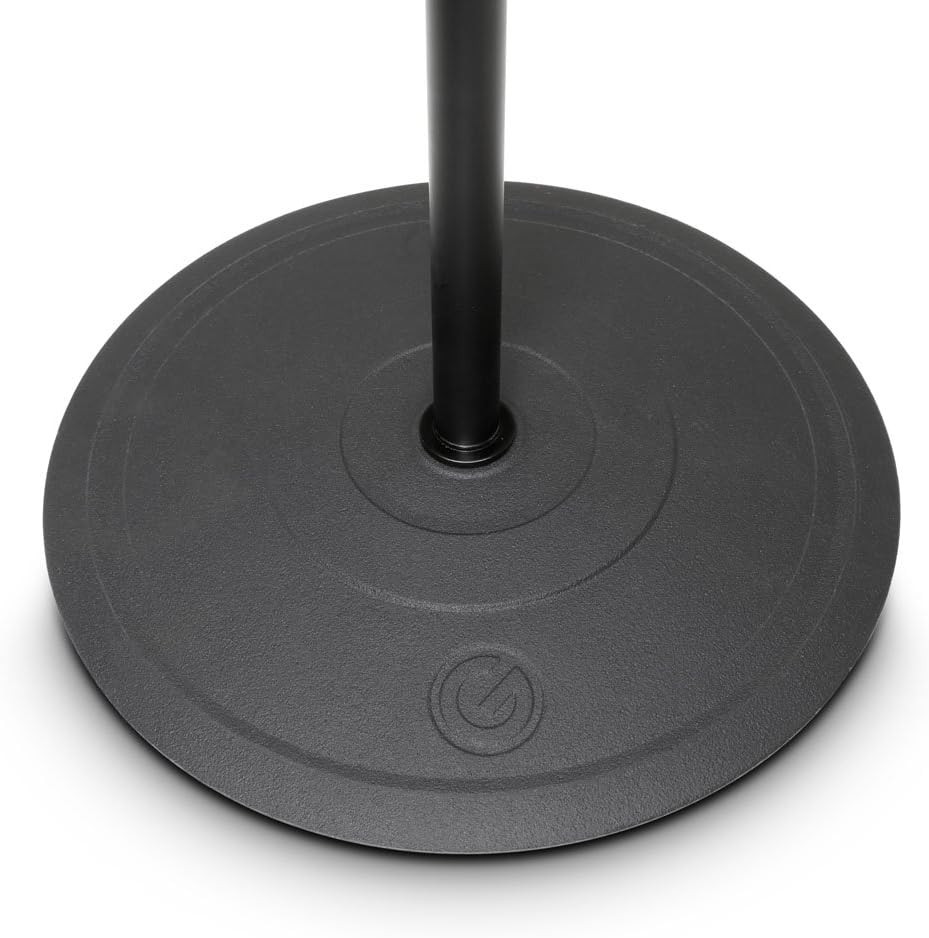 MS 2322 B Microphone Stand with round Base and 2-Point Adjustment Telescoping Bo
