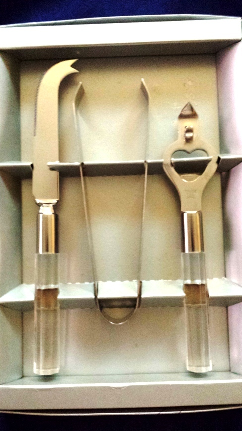 Toscany Collection - The Entertainers - Serving Set - Knife Tongs Bottle Opener