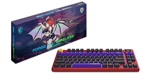 MSI FORGE TKL WIRELESS MLG EDITION MECHANICAL LINEAR SWITCHES - RED/BLACK