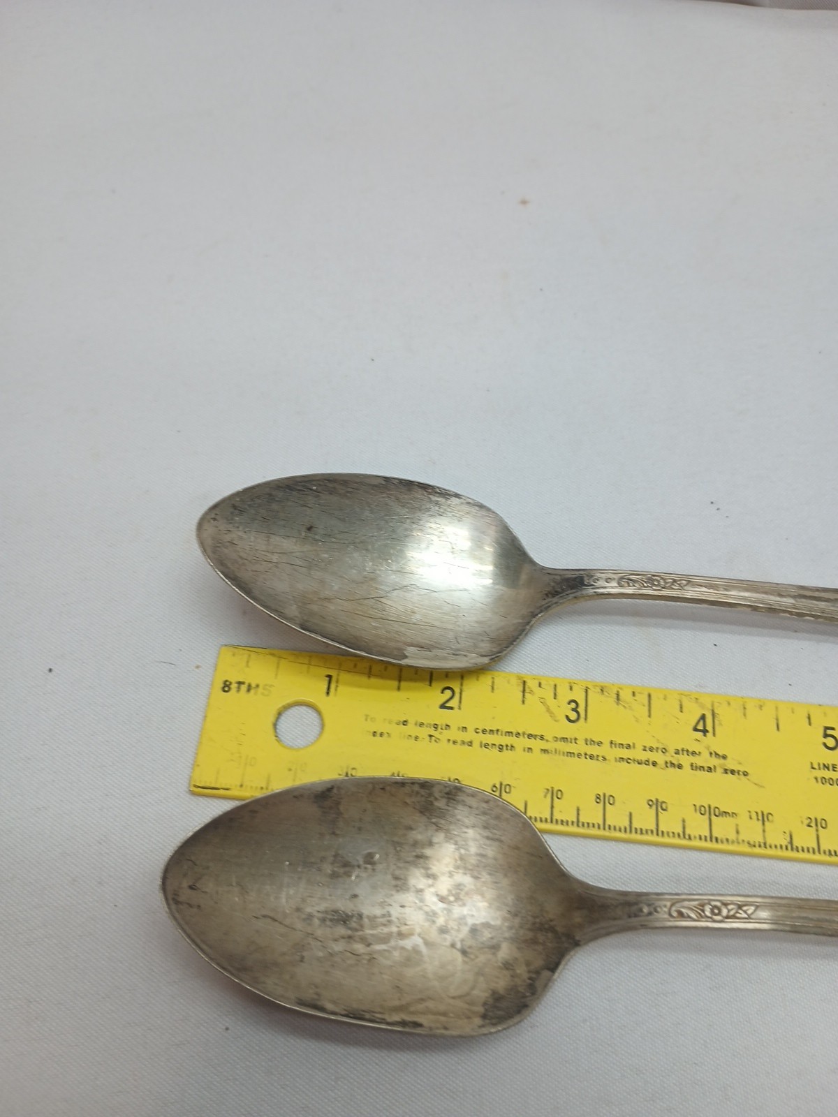 2 Vintage Oneida Tudor Plate Serving Spoons 8.5" Kitchen Utensil