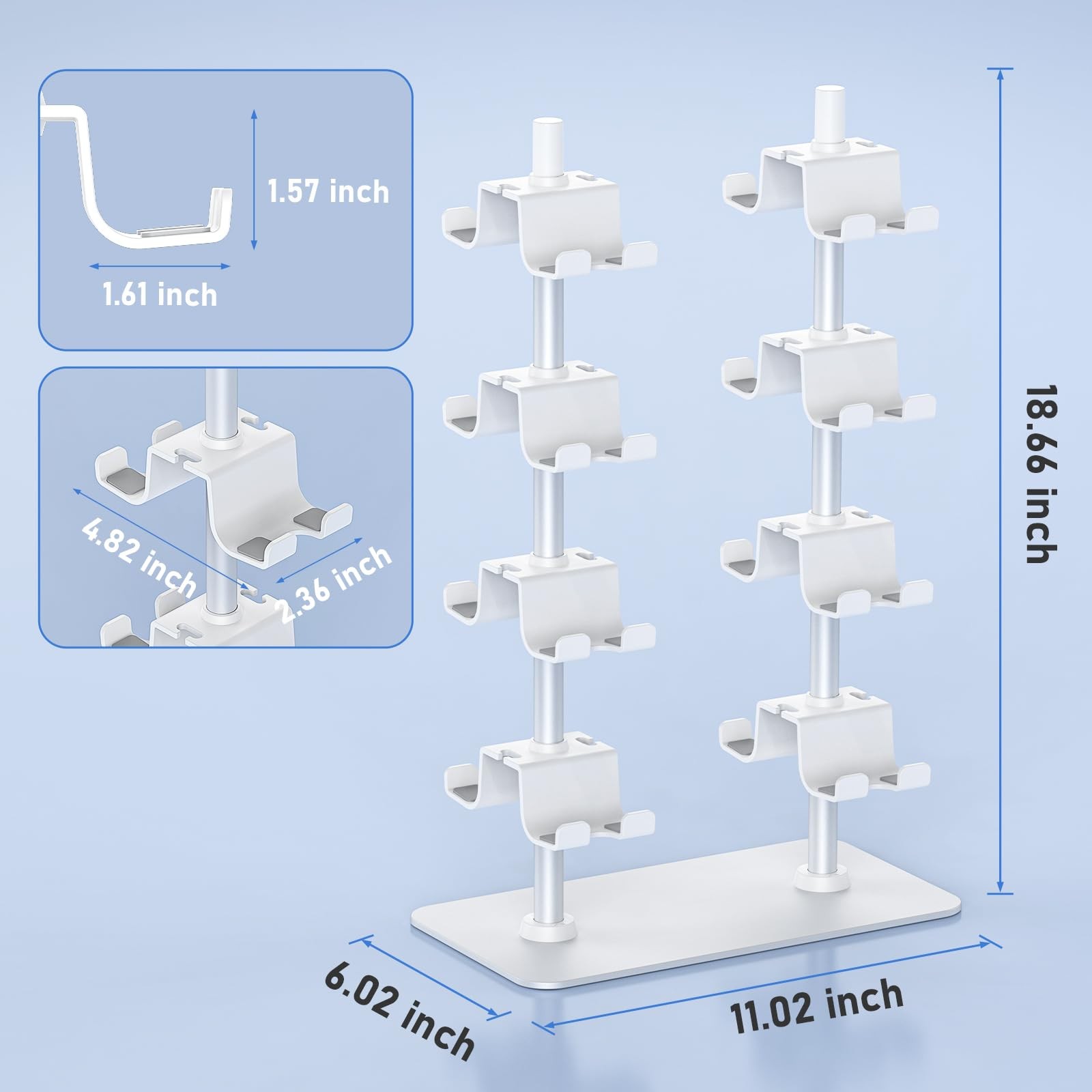 MANMUVIMO Controller Holder for 16 Xbox PS5 16 White, White