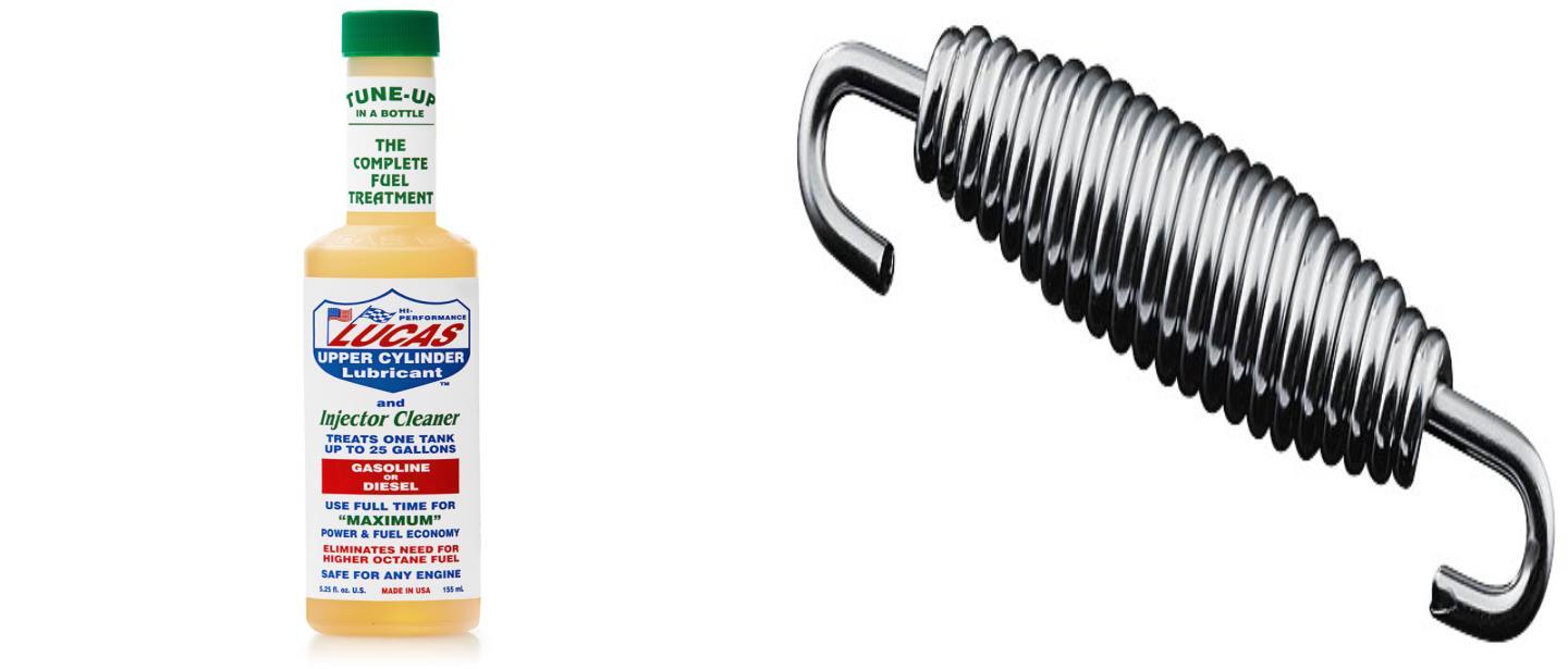 FLTR Road Glide 1998-2002Kickstand Spring Chrome & Lucas Oil Fuel Treatment