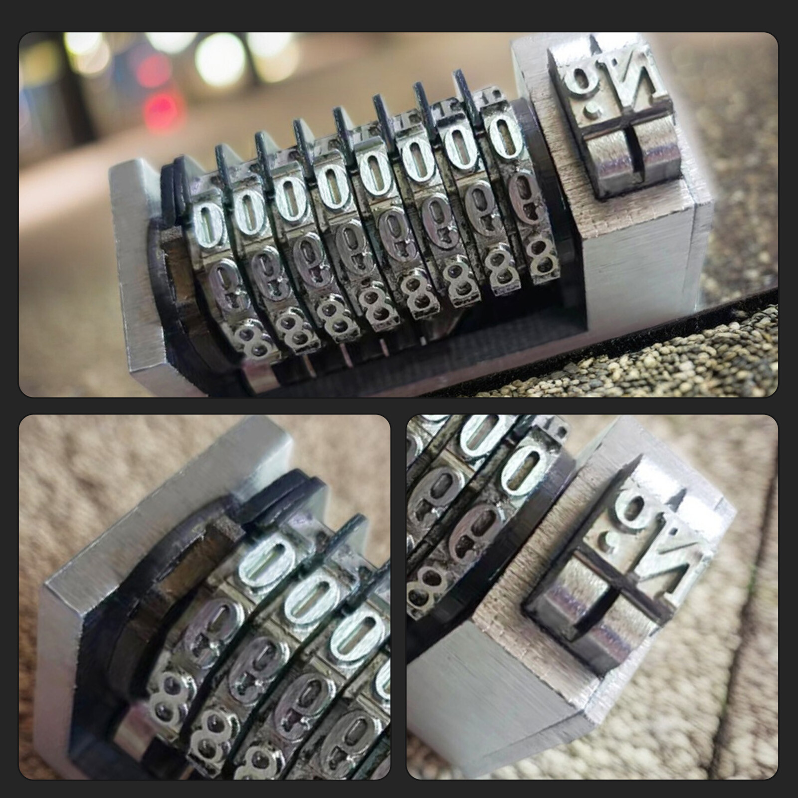 6 Digits Numbering Machine Forward for Letterpress Number Coding 4X8eL