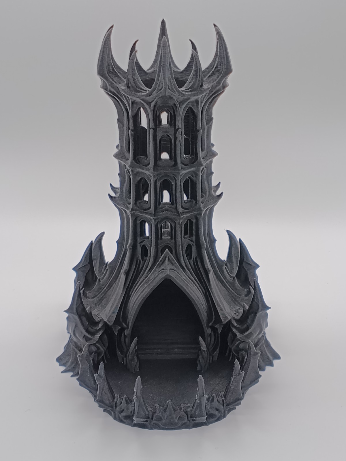 Obsidian Citadel Dice Tower 3D Printed RPG DND Dice Roller Tabletop Terrain