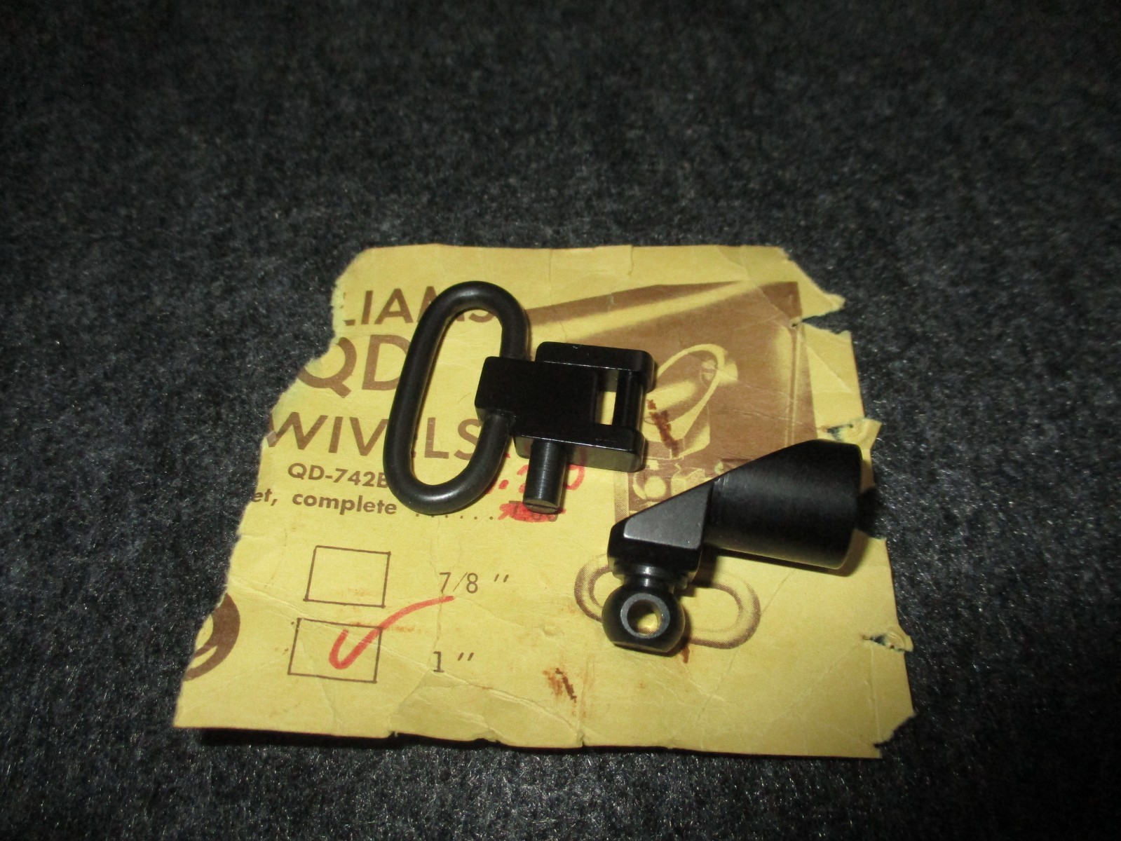 Williams QD Sling Swivel Set - QD-742B-S - Remington 742