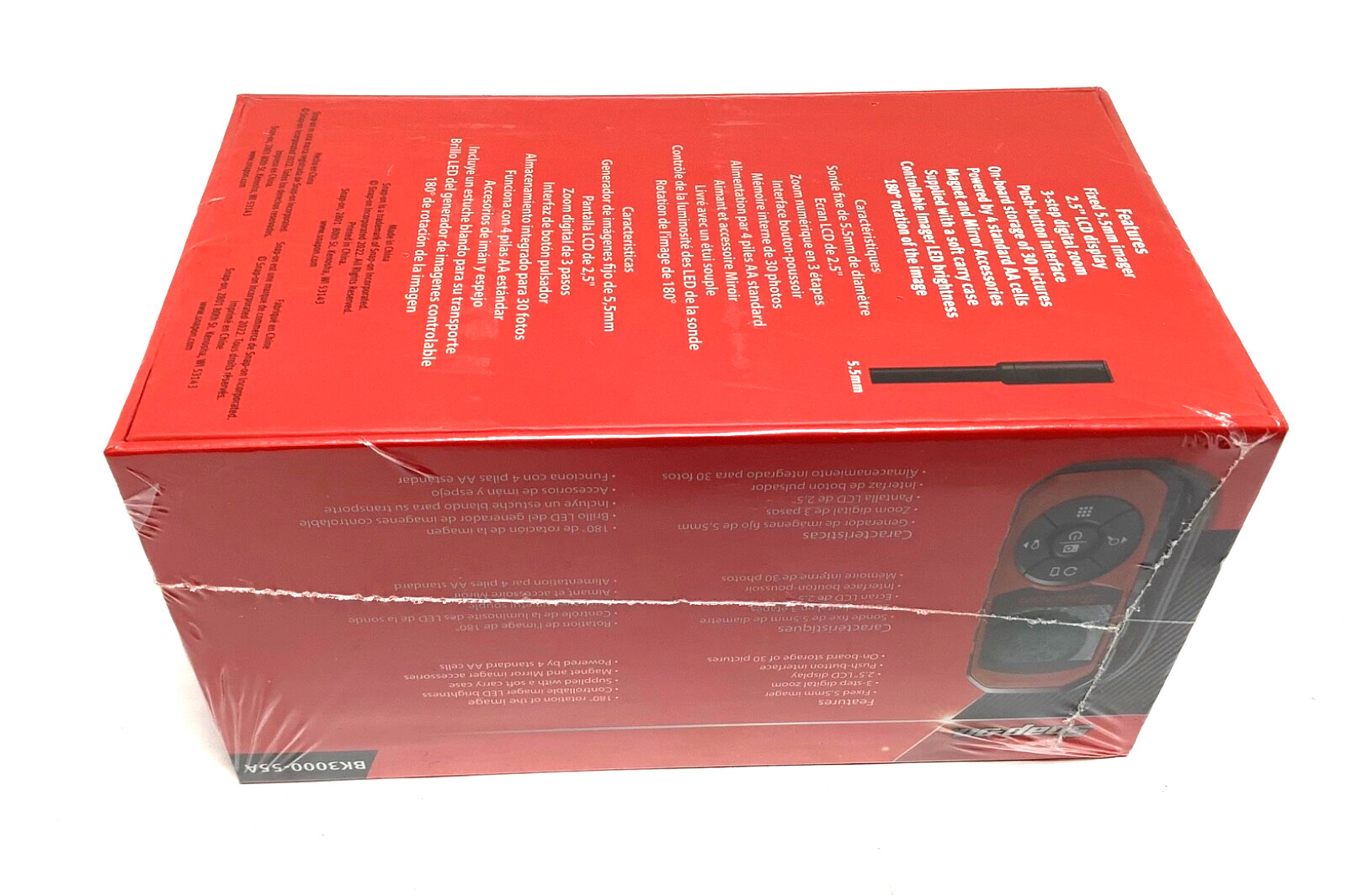 New Snap-on™ BK3000-55A Video Inspection Scope W/2.5” LCD Screen & Soft Case