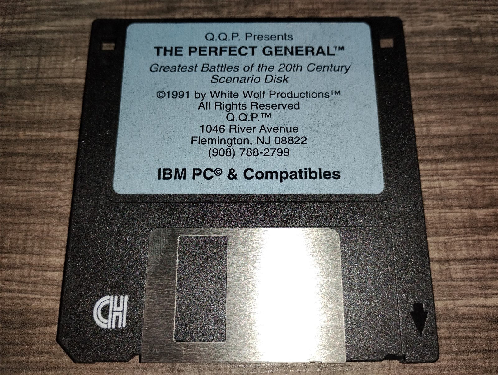 The Perfect General Greatest Battles of the 20th Century 3.5" Disk DOS 1991 QQP.