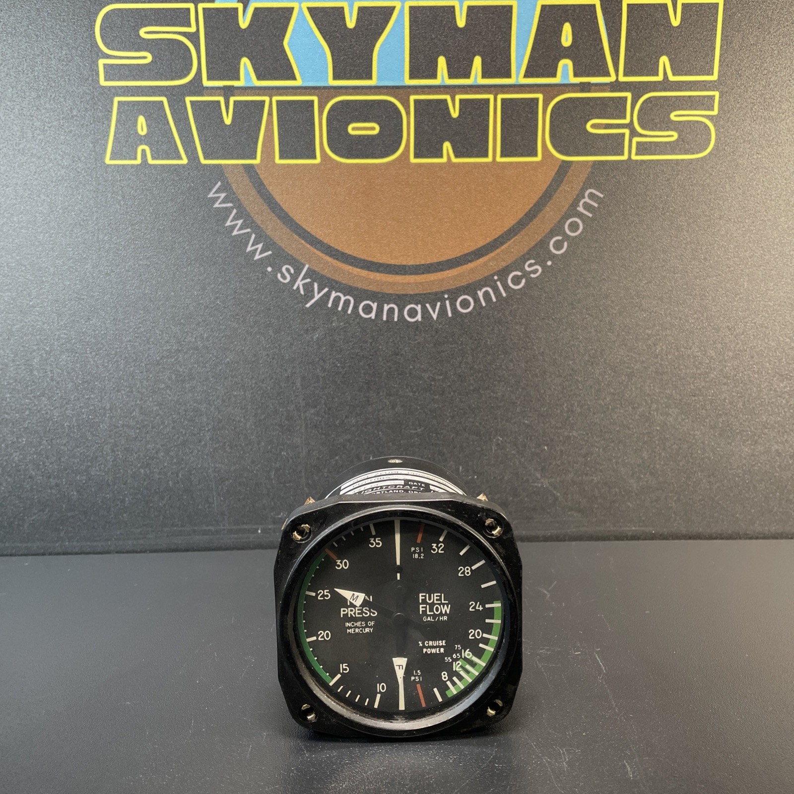 Flightcraft MAN/Fuel Pressure Gauge - FLT1005